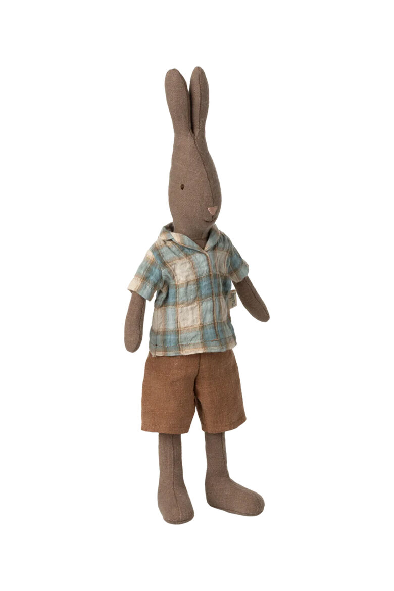 Zaķis, Size 2 - Brown - Shirt and shorts | Maileg 16-5223-00